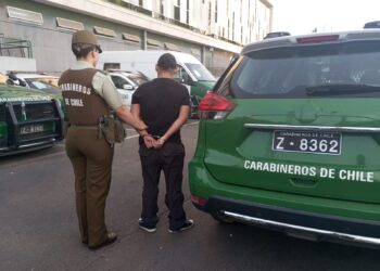 Nuevamente en plaza de armas de Chillán; Individuo portaba arma de fuego y drogas.