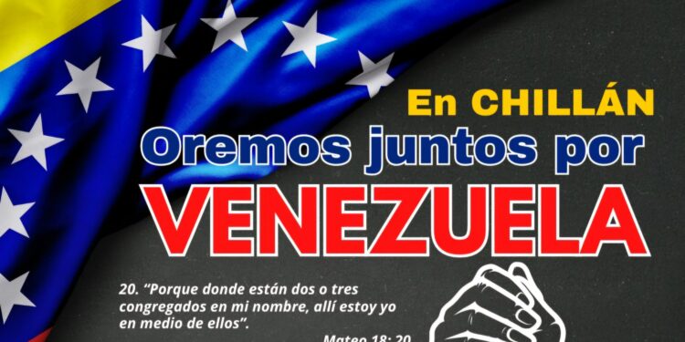 Comunidad Venezolana en Chillán se une por su país en oración.