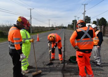 Cuadrillas de Administración Directa de Vialidad iniciaron intervención de la ruta N-48-O Bulnes-Quillón.