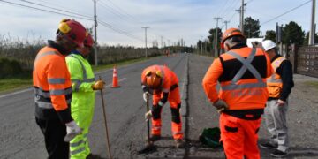 Cuadrillas de Administración Directa de Vialidad iniciaron intervención de la ruta N-48-O Bulnes-Quillón.