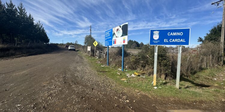 MOP inicia el asfaltado de 10,2 kilómetros de la ruta El Cardal en Pinto.