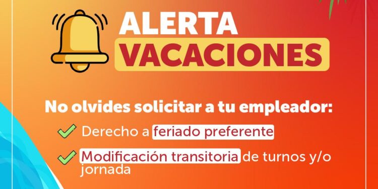 Padres, madres y cuidadores tienen derecho preferencial en la definición de sus vacaciones de verano.