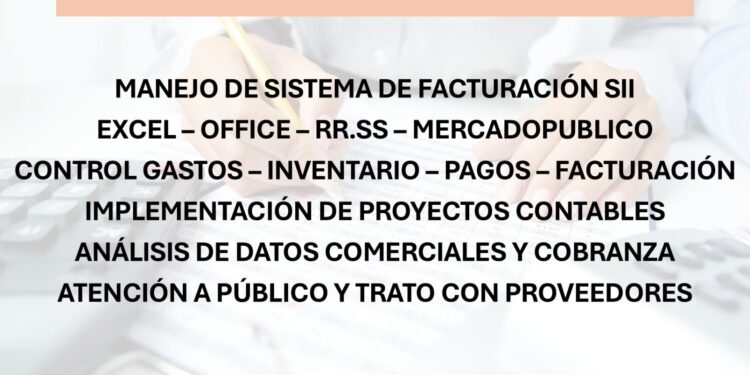 Excelente Profesional de la contabilidad ofrece su servicio para trabajar en Chillán.
