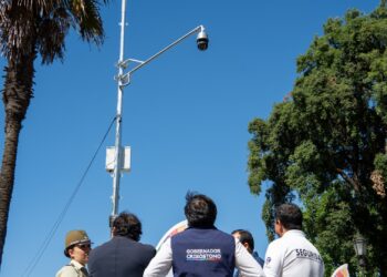 Primera Cámara de Televigilancia del Gobierno Regional queda operativa y conectada a la central de Carabineros ·