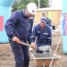 Familias de Bulnes colocan la 1° piedra de sus nuevos hogares.