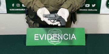 Detienen en Ñuble a individuo por portar arma de fuego.