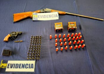 PDI INCAUTA ARMAS Y MUNICIÓN EN CHILLÁN.