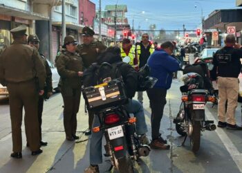 Chillán, Ch.Viejo y San Carlos: Operativo Intercomunal de fiscalización registró 4 detenidos y 8 motos retiradas.