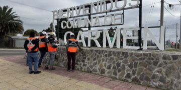 MOP retirará monolito para mejorar visibilidad en cruce de la ruta N-59-Q variante el Carmen.