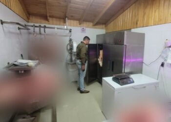 Detienen a vendedor de carne qué no justificó su  procedencia.