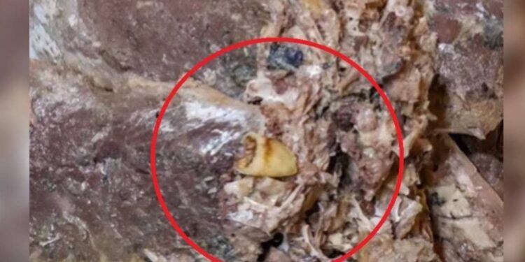 Dentro de un tarro de jurel se habría encontrado un ‘DIENTE’.