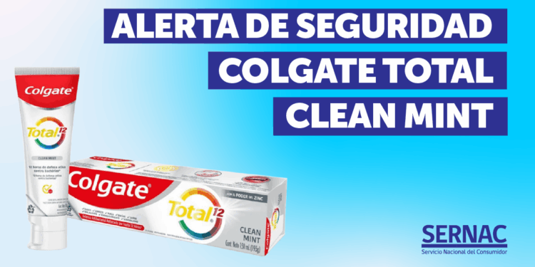 SERNAC EMITE ALERTA DE SEGURIDAD POR PASTA DENTAL COLGATE: SABORIZANTE DEL PRODUCTO PODRÍA CAUSAR EFECTOS ADVERSOS.