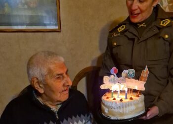 Ex Carabinero cumplió 102 años de vida en Quinchamalí.