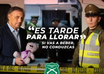 Con Carlos Pinto y Carabineros se inicia en campaña preventiva para estas Fiestas Patrias 2025.