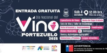 Portezuelo celebrará el Día Nacional del Vino con más de 90 expositores y viñas locales.