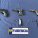 PDI Chillán incautó 3 armas y detuvo a un sujeto por infracción a la Ley de Armas.