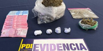 PDI DETUVO A MUJER POR TRÁFICO DE DROGAS EN CHILLÁN VIEJO.