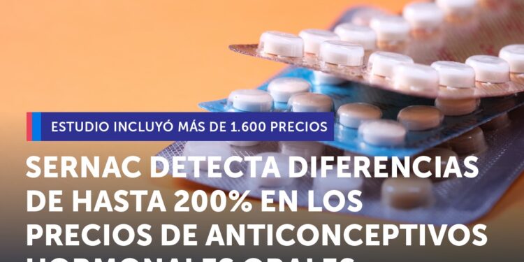 SERNAC DETECTA DIFERENCIAS DE HASTA 200% EN LOS PRECIOS DE ANTICONCEPTIVOS HORMONALES ORALES.