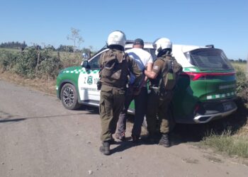 Hombre realizaba quema ilegal de pastizales y fue detenido en la capital de la región del Ñuble.
