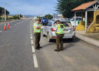 Ronda y fiscalizaciones realizó carabineros de Ñuble.