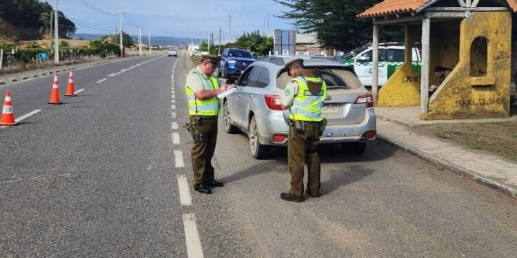 Ronda y fiscalizaciones realizó carabineros de Ñuble.