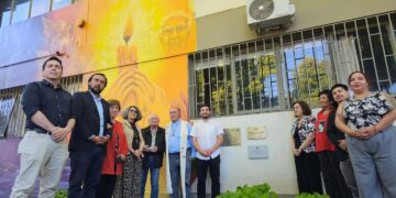 Huellas de Luz: inauguran mural participativo que releva la memoria histórica y los derechos humanos en Ñuble.