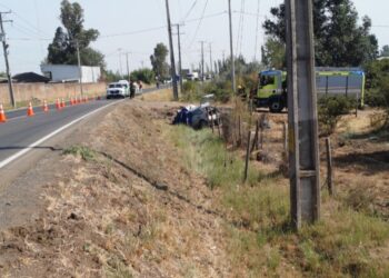 Carabineros de la SIAT Ñuble indaga causas del accidente fatal registrado esta mañana en Chillán Viejo..