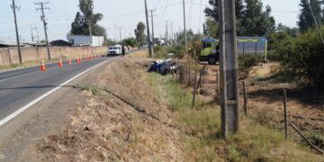 Carabineros de la SIAT Ñuble indaga causas del accidente fatal registrado esta mañana en Chillán Viejo..