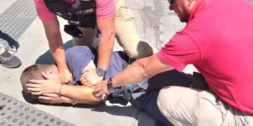 Ahora 🔴 Vendedor ambulante agrede a funcionario municipal de Chillán.