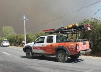 Copelec refuerza acciones preventivas y colaboración ante contingencia por incendios forestales en Ñuble.