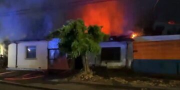 Adulto mayor Fallece en un incendio esta madrugada en Chillán.