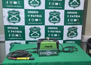 Dos personas detenidas por incendio que afectó ocho hectáreas en sector Buli Estación de San Carlos.