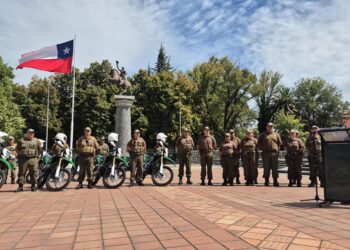 Carabineros refuerza su capacidad operativa en Ñuble con la incorporación de 18 motos todo terreno.