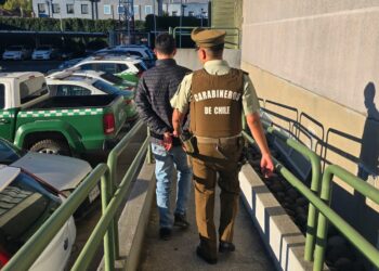 Delincuente roba mochila desde auto y es detenido por carabinero de civil en Chillán. (ver video)
