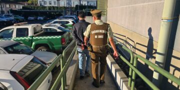 Delincuente roba mochila desde auto y es detenido por carabinero de civil en Chillán. (ver video)
