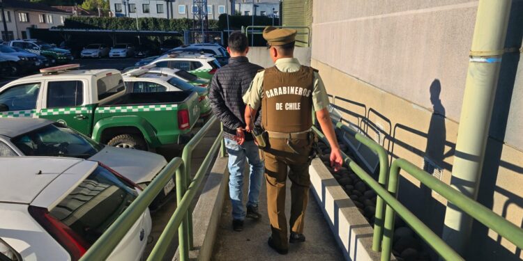 Delincuente roba mochila desde auto y es detenido por carabinero de civil en Chillán. (ver video)