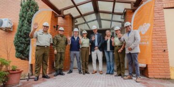 ESCUELA DE FORMACIÓN DE CARABINEROS PROVISORIA EN QUIRIHUE ALCANZA UN 75% DE AVANCE EN SUS OBRAS
