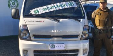 En Chillán recuperan vehículo robado en la RM.