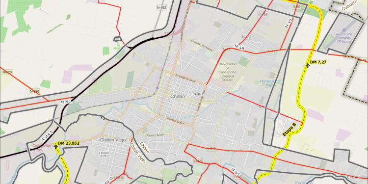 NUEVO PROYECTO VIAL EN ÑUBLE ℹ️ Se busca descongestionar los centros urbanos conectando los accesos norte y sur de la Ruta 5 en la intercomuna Chillán y Ch. Viejo