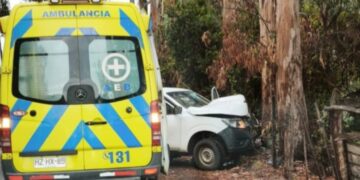 ÚLTIMO MINUTO⚫️Mujer murió tras chocar con su camioneta contra árbol en camino a Cobquecura.
