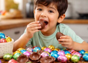 Huevitos de Pascua bajo la lupa: cuánto comer es demasiado para los niños.