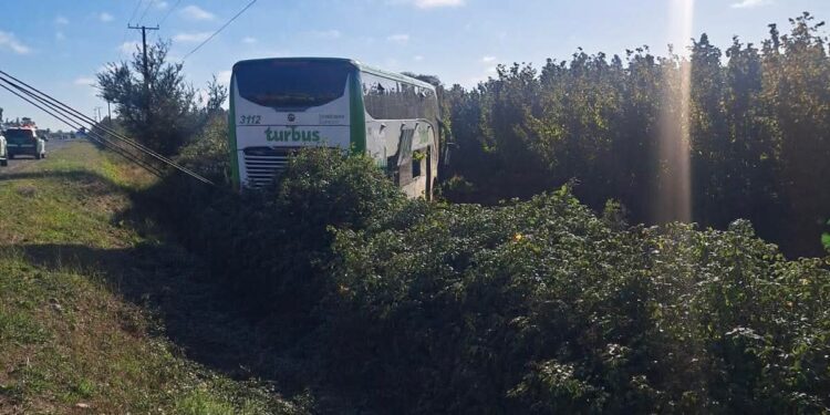 MOP destaca apoyo a pasajeros tras volcamiento de bus en la Ruta 5 Sur en Ñiquén.