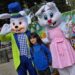 Cientos de niños y niñas festejaron la Pascua de Resurrección en El Carmen.