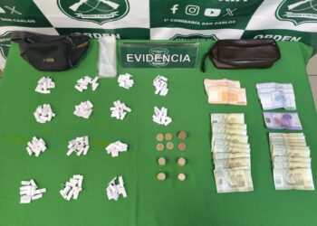 Individuo es sorprendido con drogas en San Carlos.