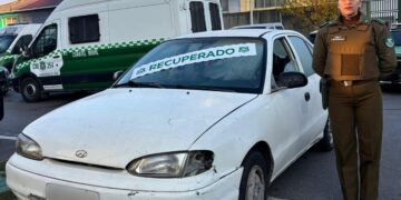 Rápido despliegue nocturno de Carabineros permitió detener a tres sujetos por robo de vehículo en Chillán