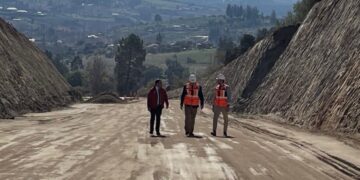Alcalde de Portezuelo y MOP destacan importante avance de la ruta Ninhue–Portezuelo.