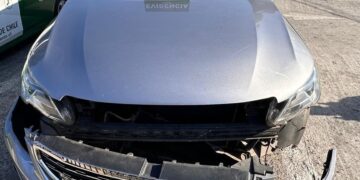 En Hualpén: Carabineros detuvo a tres sujetos tras robo a local comercial e incautó vehículo robado anoche en Chillán.