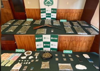 Con 10 mil dosis: 8 detenidos por tráfico de drogas en operativos Carabineros de OS7 en Chillán y Pinto.