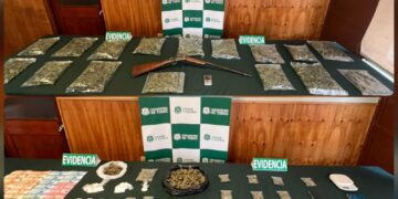 Con 10 mil dosis: 8 detenidos por tráfico de drogas en operativos Carabineros de OS7 en Chillán y Pinto.