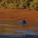 AUTOMÓVIL TERMINÓ DENTRO DEL AGUA TRAS REALIZAR DERRAPES EN TRANQUE DE COIHUECO